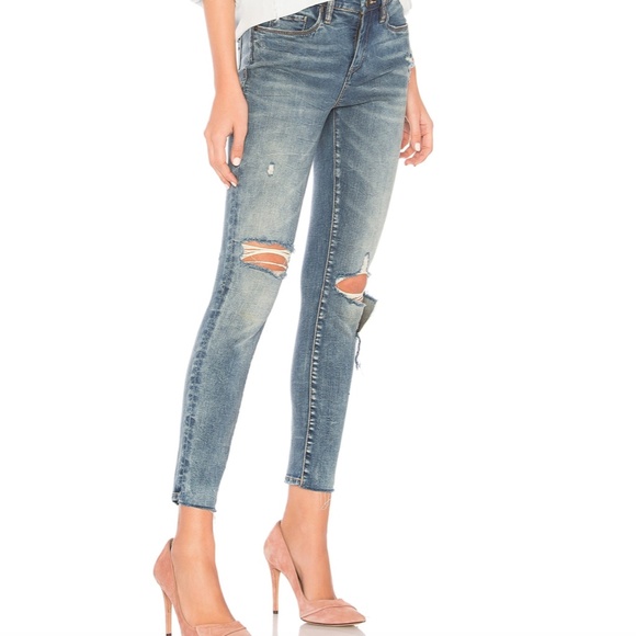 BLANK NYC Distressed Skinny Jeans in Shot Not Blue Wash, Size 25 - Picture 9 of 9